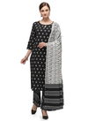 Black Colour Latest Fancy Designer Heavy Regular Casual Wear Cotton Printed Readymade Salwar Suit Collection 119